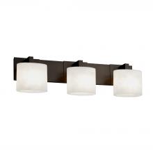 Justice Design Group FSN-8923-30-OPAL-DBRZ - Modular 3-Light Bath Bar