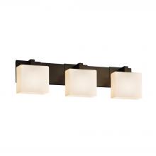 Justice Design Group FSN-8923-55-OPAL-DBRZ-LED3-2100 - Modular 3-Light LED Bath Bar