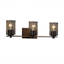 Justice Design Group MSH-8443-10-DBRZ - Era 3-Light Bath Bar