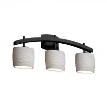 Justice Design Group POR-8593-10-BMBO-DBRZ - Archway 3-Light Bath Bar