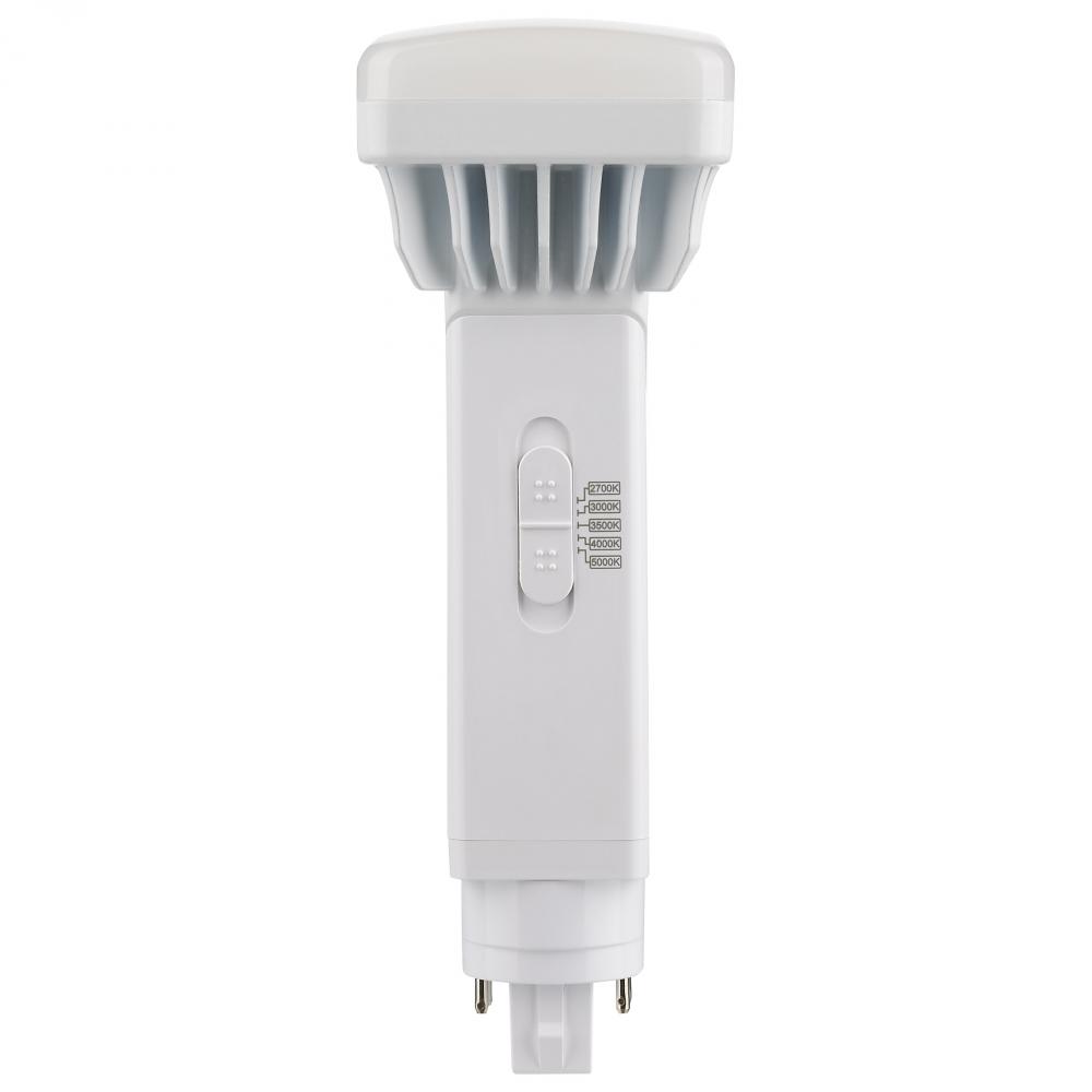 16 Watt PL 4-Pin LED; 1800 Lumens; G24q Base; CCT Selectable; White Finish; 120-277 Volts