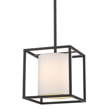 Golden 2243-M1L BLK-MWS - Manhattan Mini Pendant in Matte Black