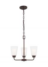 Seagull - Generation 3115203-710 - Three Light Chandelier