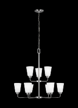 Seagull - Generation 3115209-05 - Nine Light Chandelier