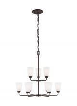 Seagull - Generation 3115209-710 - Nine Light Chandelier