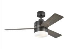 Seagull - Generation 3ERAR44AGPD - Era 44" Dimmable LED Indoor/Outdoor Aged Pewter Ceiling Fan with Light Kit, Remote Control and M