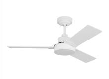 Seagull - Generation 3JVR44RZW - Jovie 44" Indoor/Outdoor Matte White Ceiling Fan with Wall Control and Manual Reversible Motor