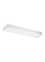 Seagull - Generation 59136LE-15 - Drop Lens Fluorescent traditional 2-light indoor dimmable two foot ceiling flush mount in white fini