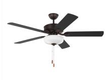 Seagull - Generation 5LD52BZD - Linden 52'' traditional dimmable LED indoor bronze ceiling fan with light kit and reversible