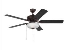 Seagull - Generation 5LDO52BZD - Linden 52'' traditional dimmable LED indoor/outdoor bronze ceiling fan with light kit and re