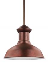 Seagull - Generation 6247701-44 - Fredricksburg traditional 1-light outdoor exterior Dark Sky compliant ceiling hanging pendant in wea