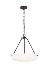 Seagull - Generation 6615203-710 - Three Light Pendant