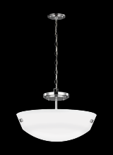 Seagull - Generation 7715202-05 - Two Light Semi-Flush Convertible Pendant