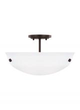 Seagull - Generation 7715202-710 - Two Light Semi-Flush Convertible Pendant