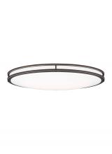 Seagull - Generation 7950893S-71 - Mahone traditional dimmable indoor large LED oval 1-light flush mount ceiling fixture in an antique