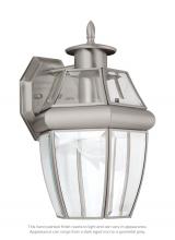 Seagull - Generation 8038-965 - Lancaster traditional 1-light outdoor exterior medium wall lantern sconce in antique brushed nickel