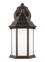 Seagull - Generation 8338751-71 - Sevier traditional 1-light outdoor exterior small downlight outdoor wall lantern sconce in antique b