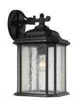 Seagull - Generation 84031-746 - Kent traditional 1-light outdoor exterior large wall lantern sconce in oxford bronze finish with cle