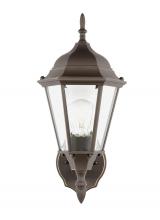 Seagull - Generation 88941-71 - Bakersville traditional 1-light outdoor exterior wall lantern sconce in antique bronze finish with c