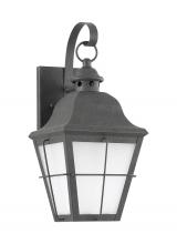 Seagull - Generation 89062-46 - Chatham traditional 1-light medium outdoor exterior wall lantern sconce in oxidized bronze finish wi