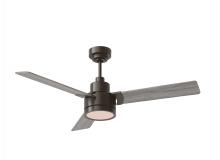 Seagull - Generation 3JVR52AGPD - Jovie 52" Indoor/Outdoor Dimmable Integrated LED Aged Pewter Ceiling Fan with Light Kit Wall Con