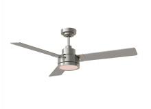 Seagull - Generation 3JVR52BSD - Jovie 52" Indoor/OutdoorDimmable Integrated LED Brushed Steel Ceiling Fan with Light Kit Wall Co