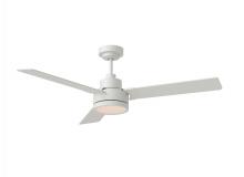 Seagull - Generation 3JVR52RZWD - Jovie 52" Dimmable Indoor/Outdoor Integrated LED Matte White Ceiling Fan with Light Kit Wall Con