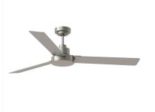 Seagull - Generation 3JVR58BS - Jovie 58" Indoor/Outdoor Brushed Steel Ceiling Fan with Handheld / Wall Mountable Remote Control