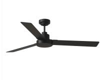 Seagull - Generation 3JVR58MBK - Jovie 58" Indoor/Outdoor Midnight Black Ceiling Fan with Handheld / Wall Mountable Remote Contro