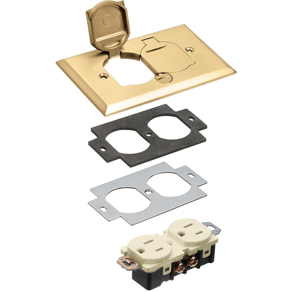 1 GANG BRASS COVER KIT