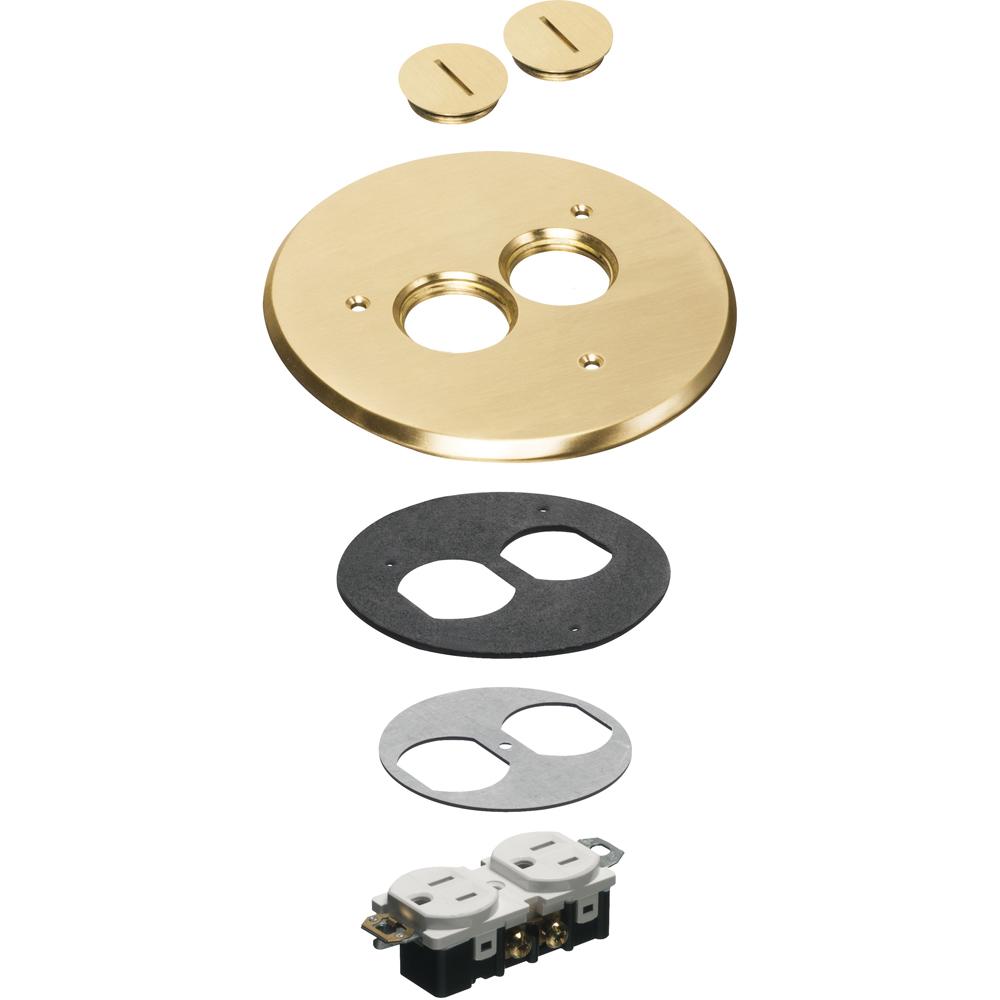 6" BRASS COVER KIT 2 TP