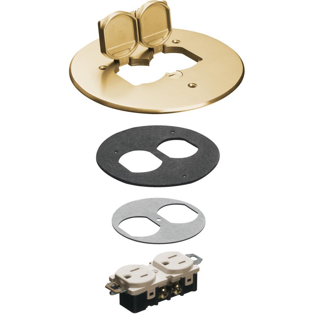 6" BRASS COVER KIT 2 FL