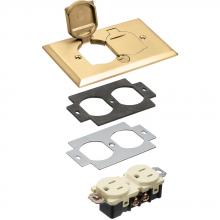 Arlington FLB5330MB - 1 GANG BRASS COVER KIT