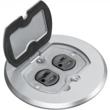 Arlington FLBAFR101NL - NICKEL ROUND FLOOR BOX