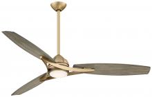 Minka-Aire F742L-SBR - 65" OUTDOOR CEILING FAN W/ LIGHT KIT