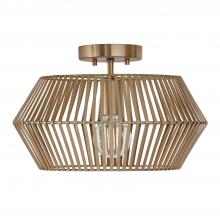 Capital Fixture Comp 230311MA - 1-Light Angular Metal Semi-Flush in Matte Brass