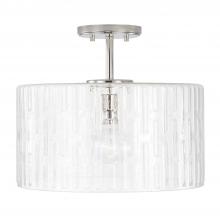 Capital Fixture Comp 241311PN - 1 Light Semi-Flush