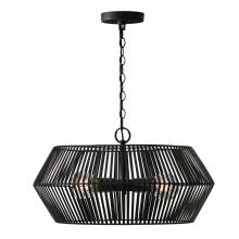 Capital Fixture Comp 330341MB - 4-Light Angular Metal Pendant in Matte Black