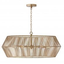 Capital Fixture Comp 430361MA - 6-Light Angular Metal Chandelier in Matte Brass