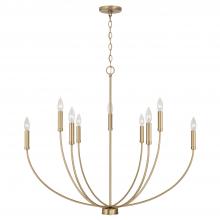 Capital Fixture Comp 452191AD - 8-Light Chandelier in Aged Brass