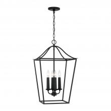 Capital Fixture Comp 550641BI - 4-Light Foyer Pendant Lantern in Black Iron