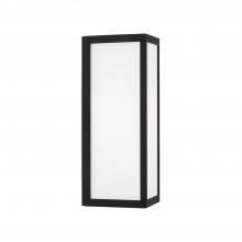 Capital Fixture Comp 954711BK-LD - Integrated LED Outdoor Wall Lantern in Black with Painted White Glass