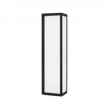 Capital Fixture Comp 954721BK-LD - Integrated LED Outdoor Wall Lantern in Black with Painted White Glass