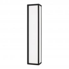 Capital Fixture Comp 954731BK-LD - Integrated LED Outdoor Wall Lantern in Black with Painted White Glass