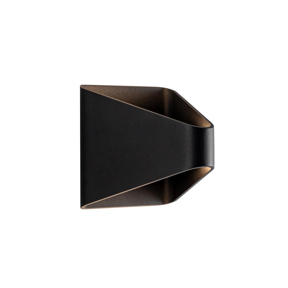 Ellis 6-in Black LED Exterior Wall Sconce