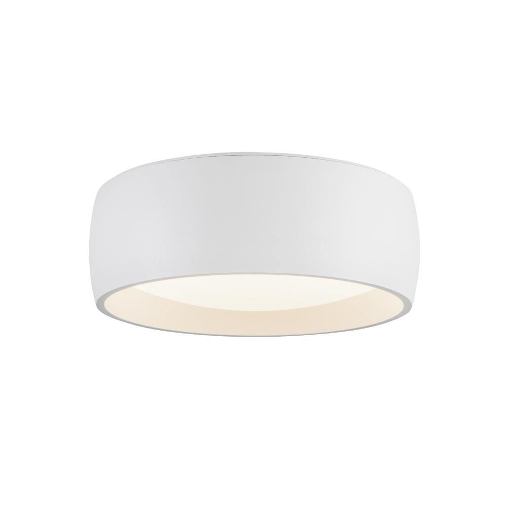 Savile 4-in White LED Flush Mount