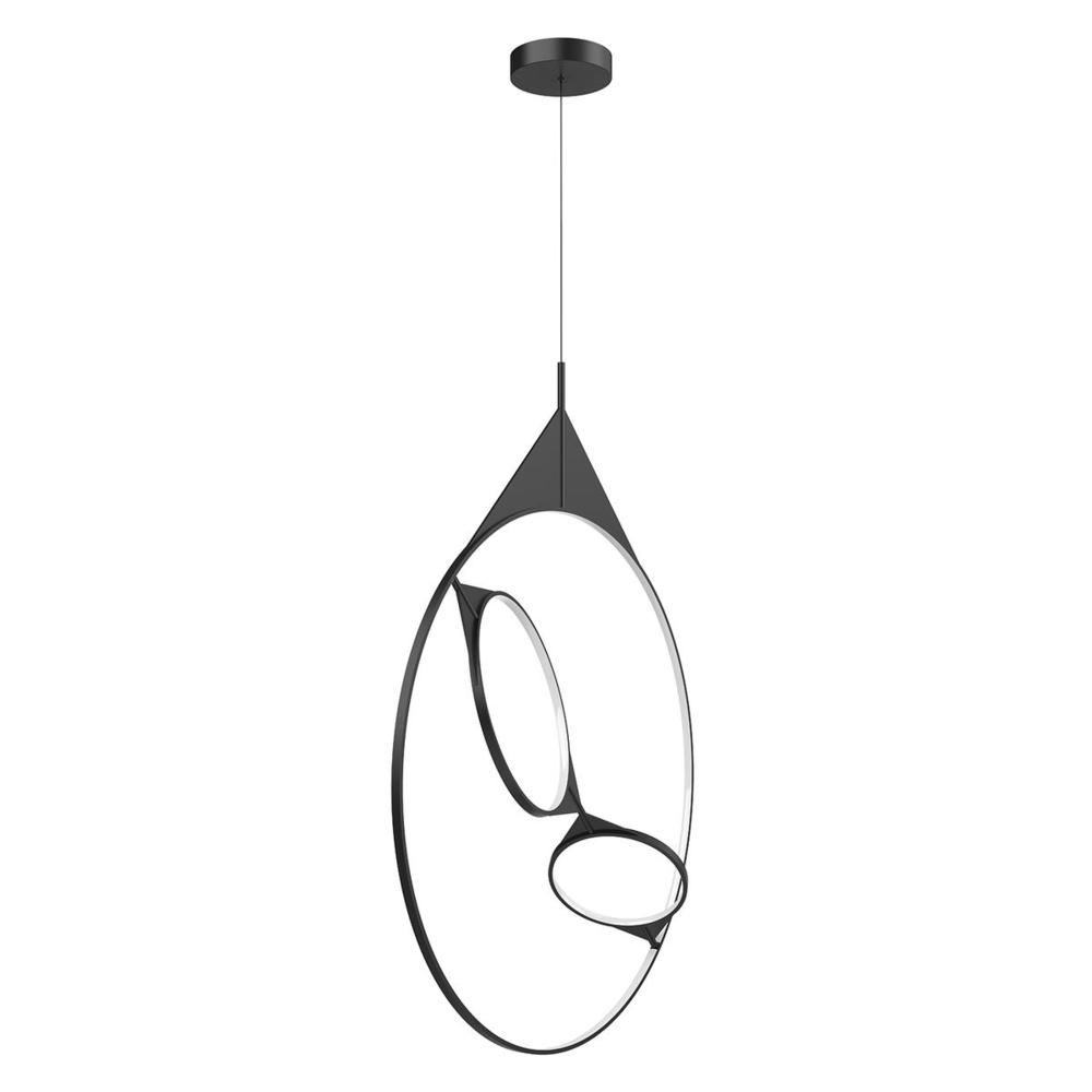 Serif 36-in Black LED Pendant