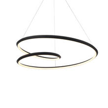 KUZCO Lighting PD22339-BK - Ampersand 39-in Black LED Pendant