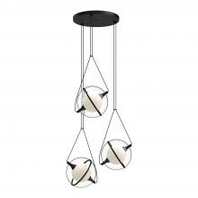 KUZCO Lighting CH76728-BK - Aries 28-in Black LED Chandeliers