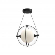 KUZCO Lighting PD76712-BK - Aries 12-in Black LED Pendant